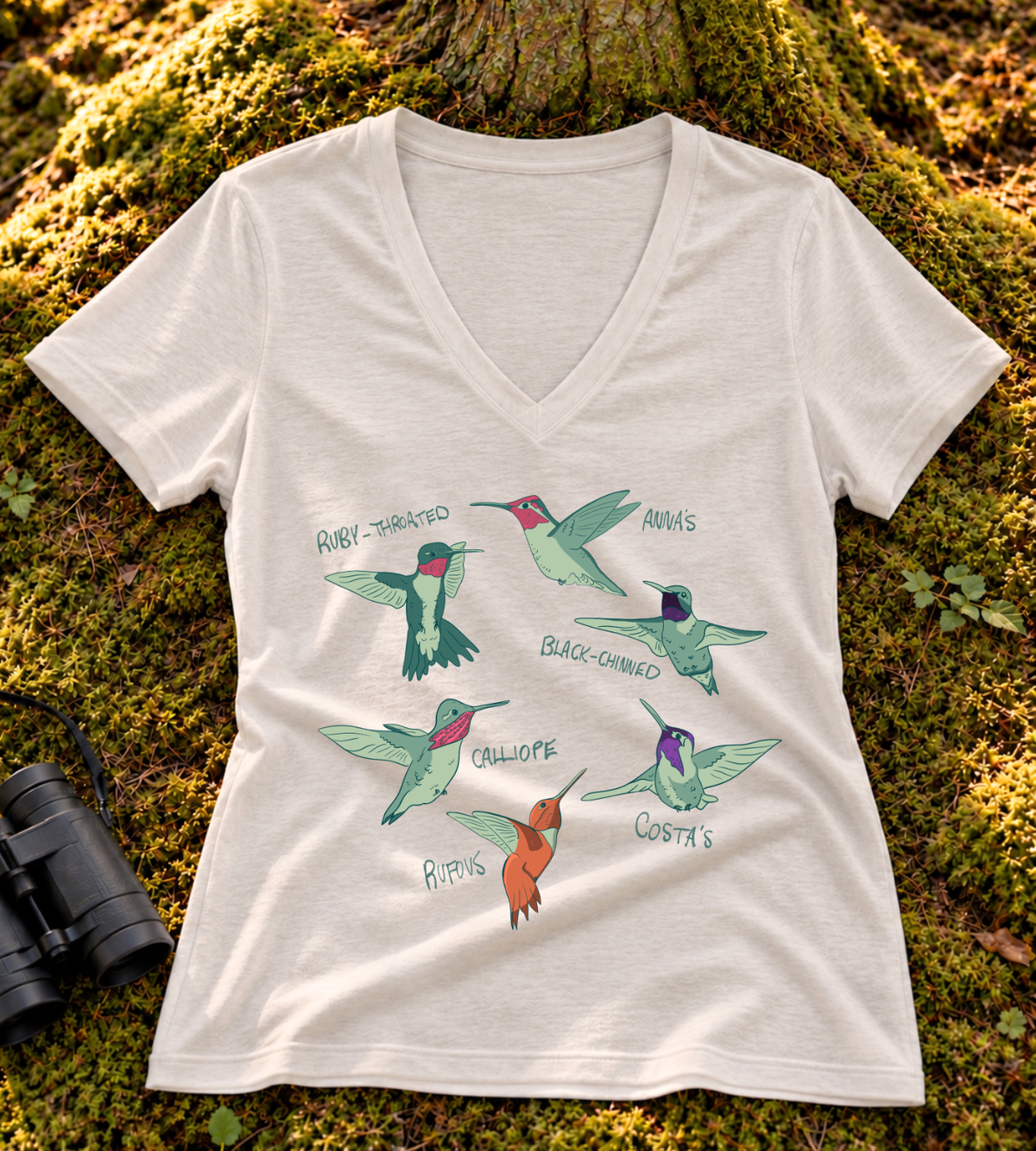 Hummingbird Women's V Neck