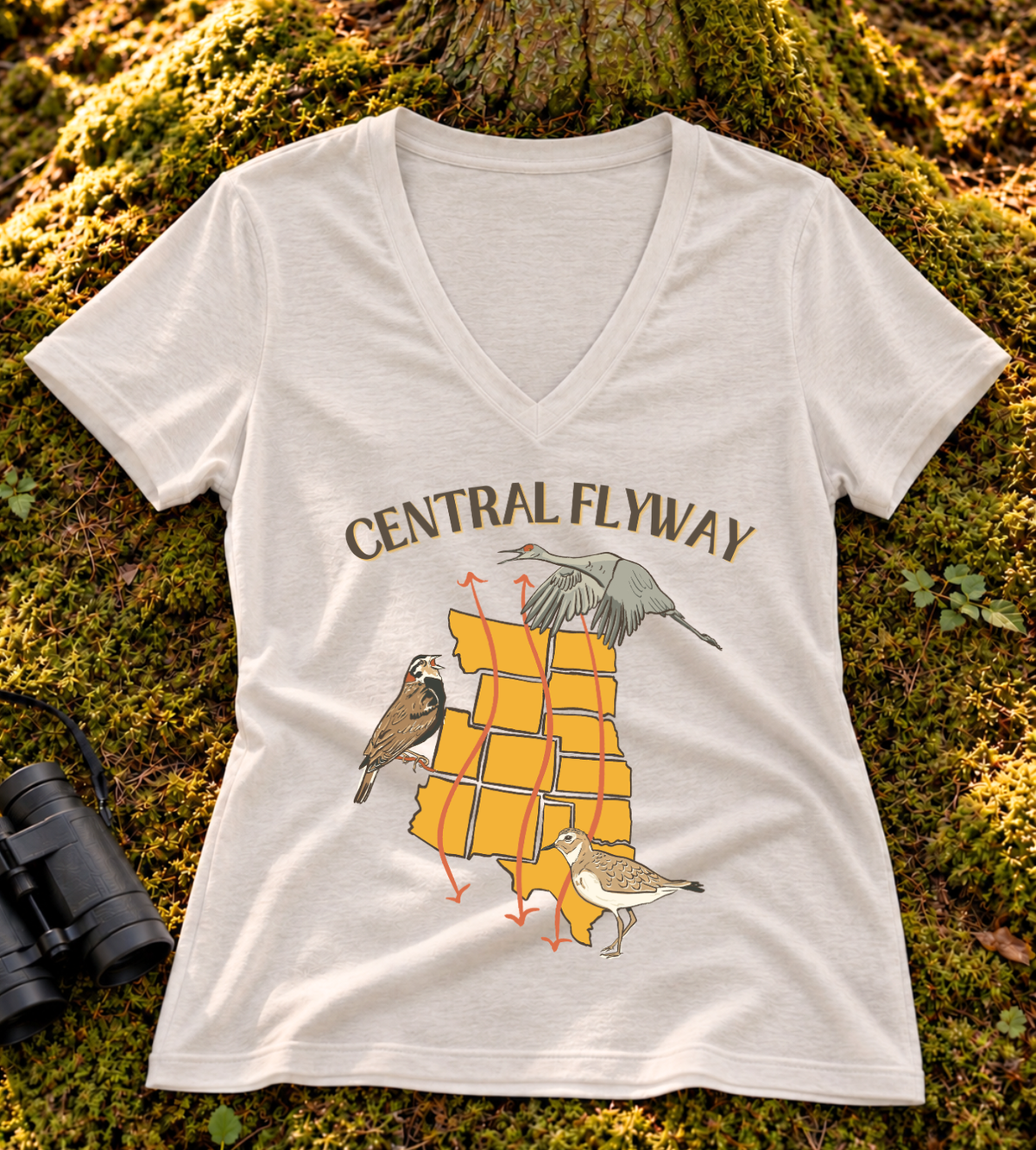 Central Flyway Women's V Neck