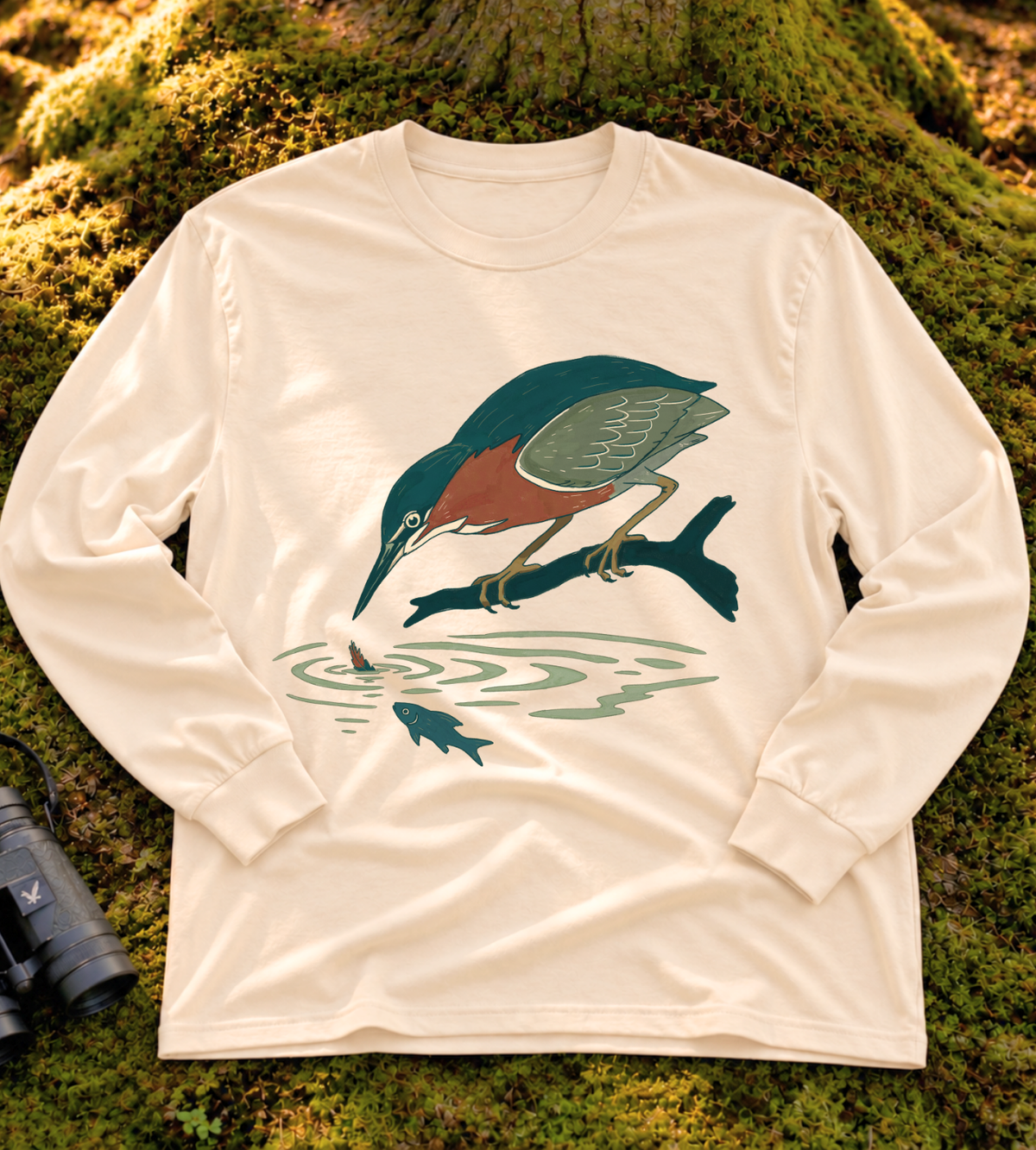 Green Heron Long Sleeve Tee
