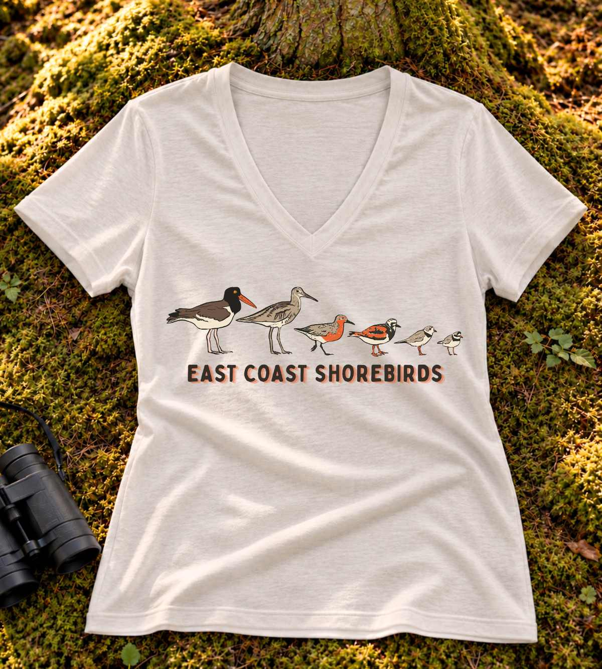 East Coast Shorebirds Women's V Neck