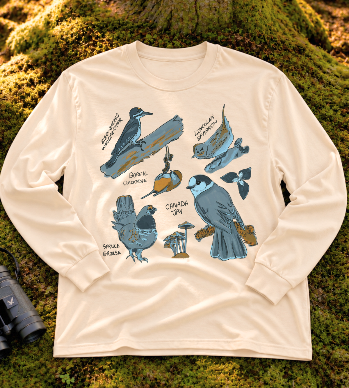 Boreal Birds Long Sleeve Tee