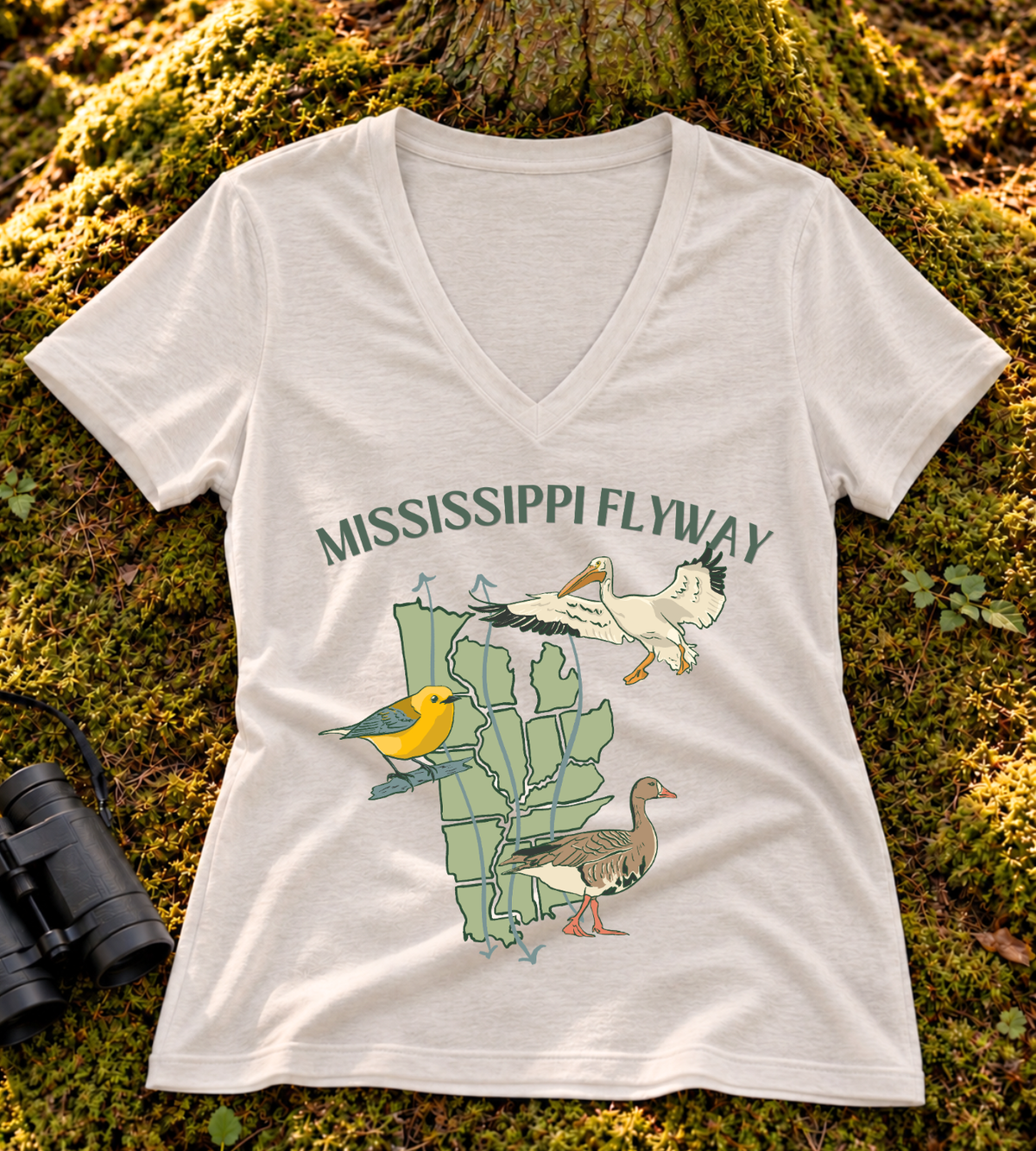 Mississippi Flyway Women’s V Neck