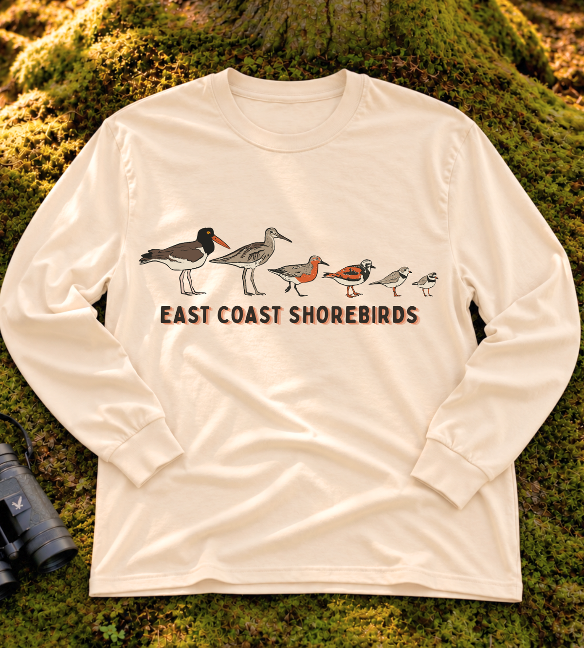 East Coast Shorebirds Long Sleeve Tee