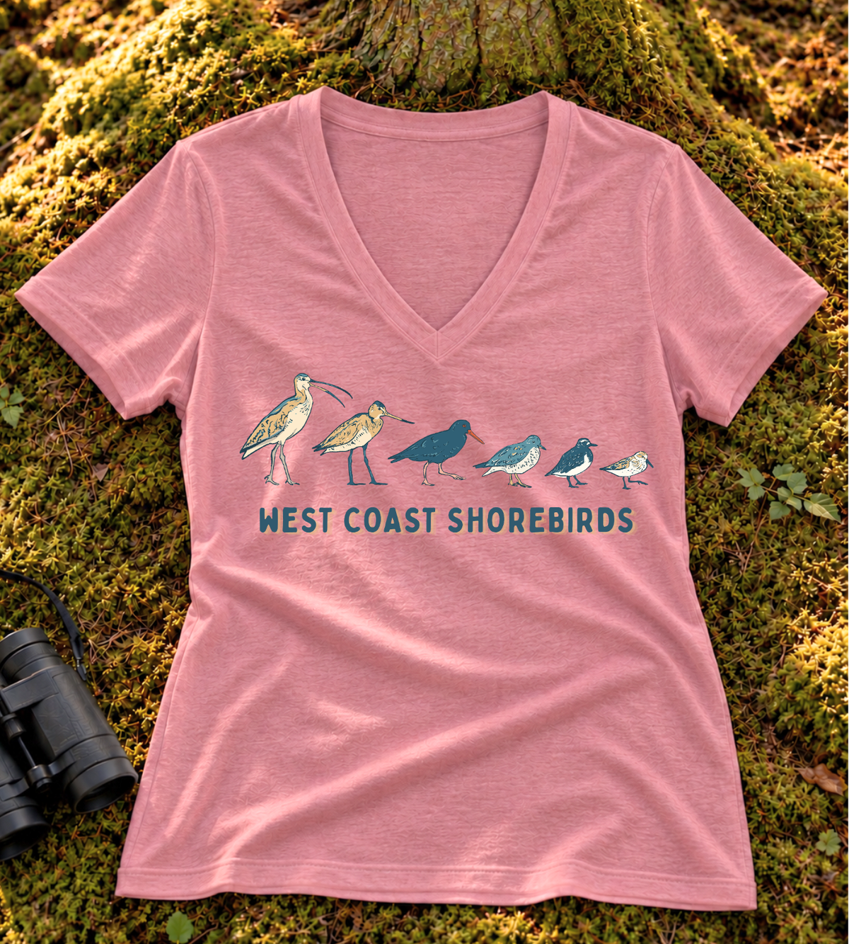 West Coast Shorebirds Women's V Neck