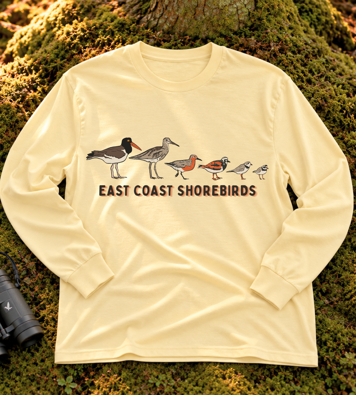 East Coast Shorebirds Long Sleeve Tee