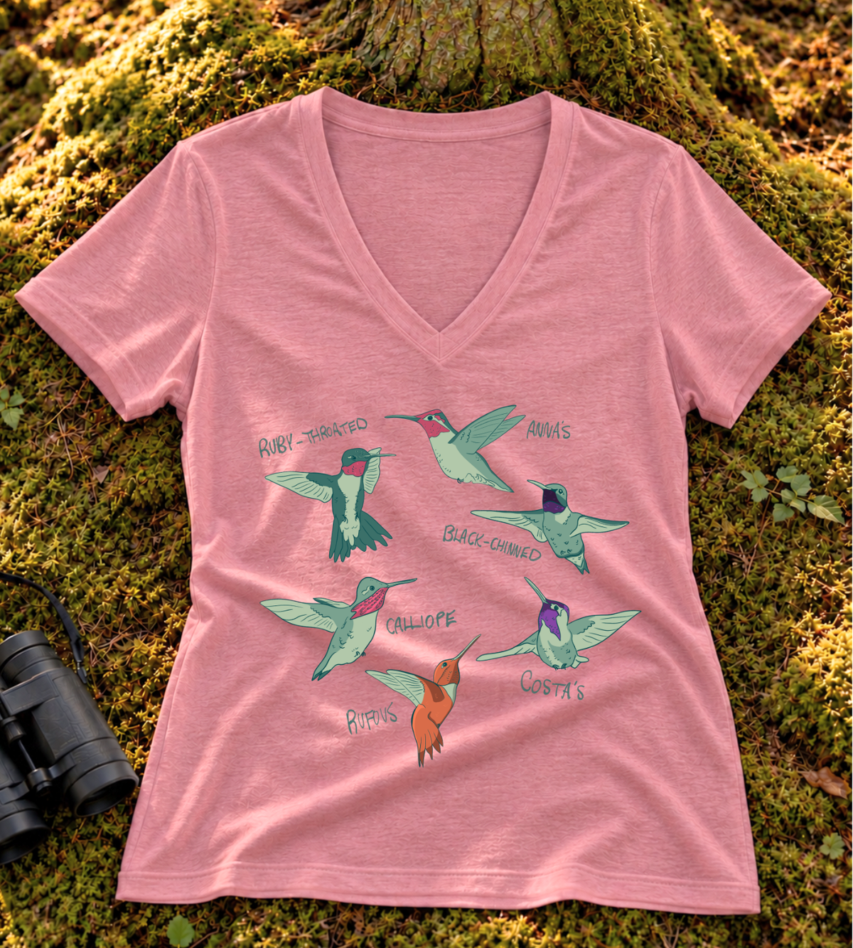 Hummingbird Women's V Neck