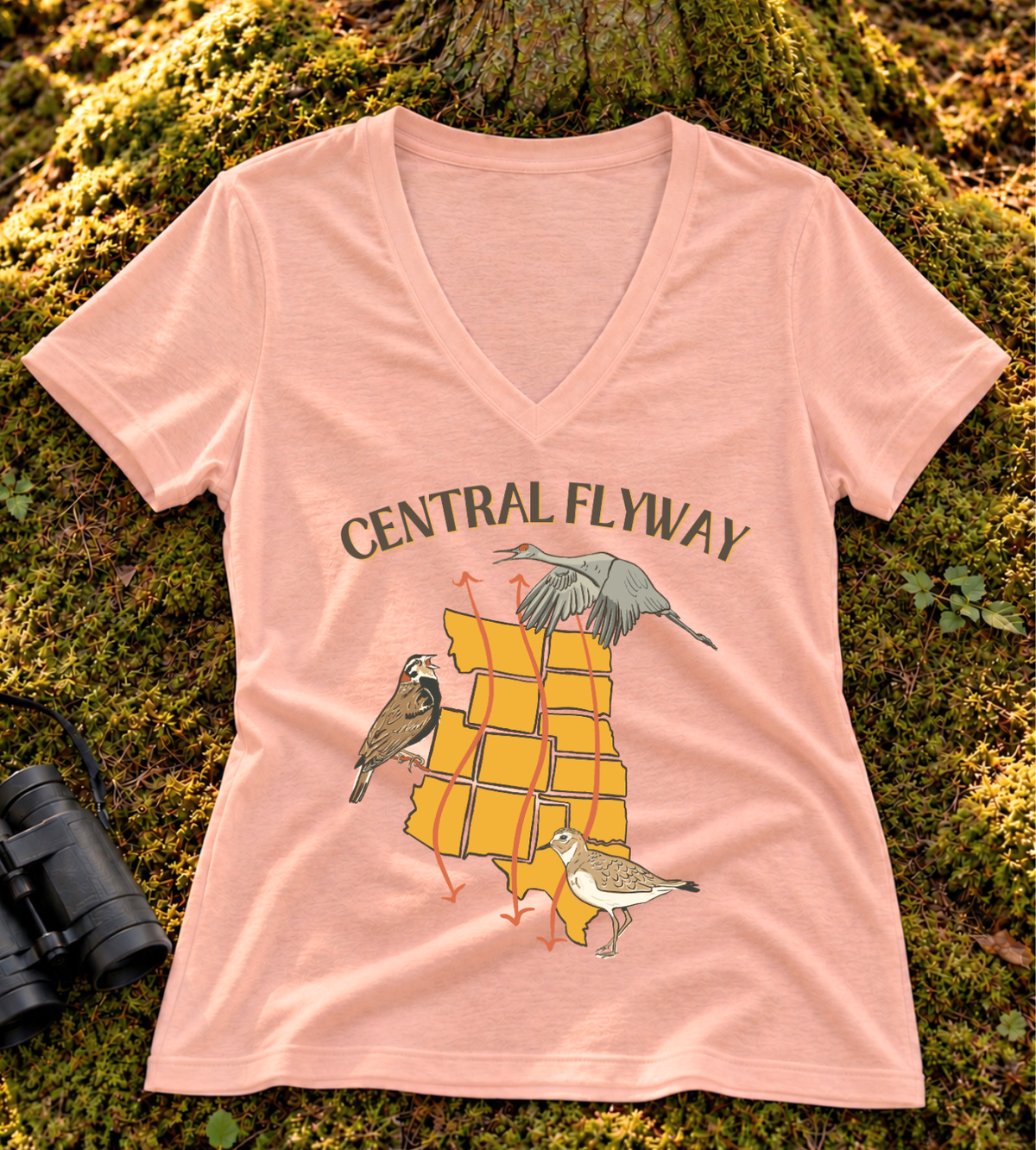 Central Flyway Women's V Neck