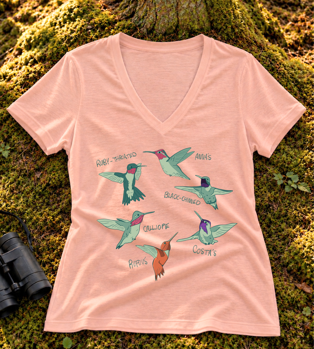 Hummingbird Women's V Neck