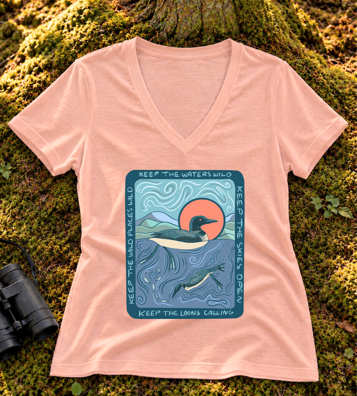 Keep the Loons Calling Women’s V Neck