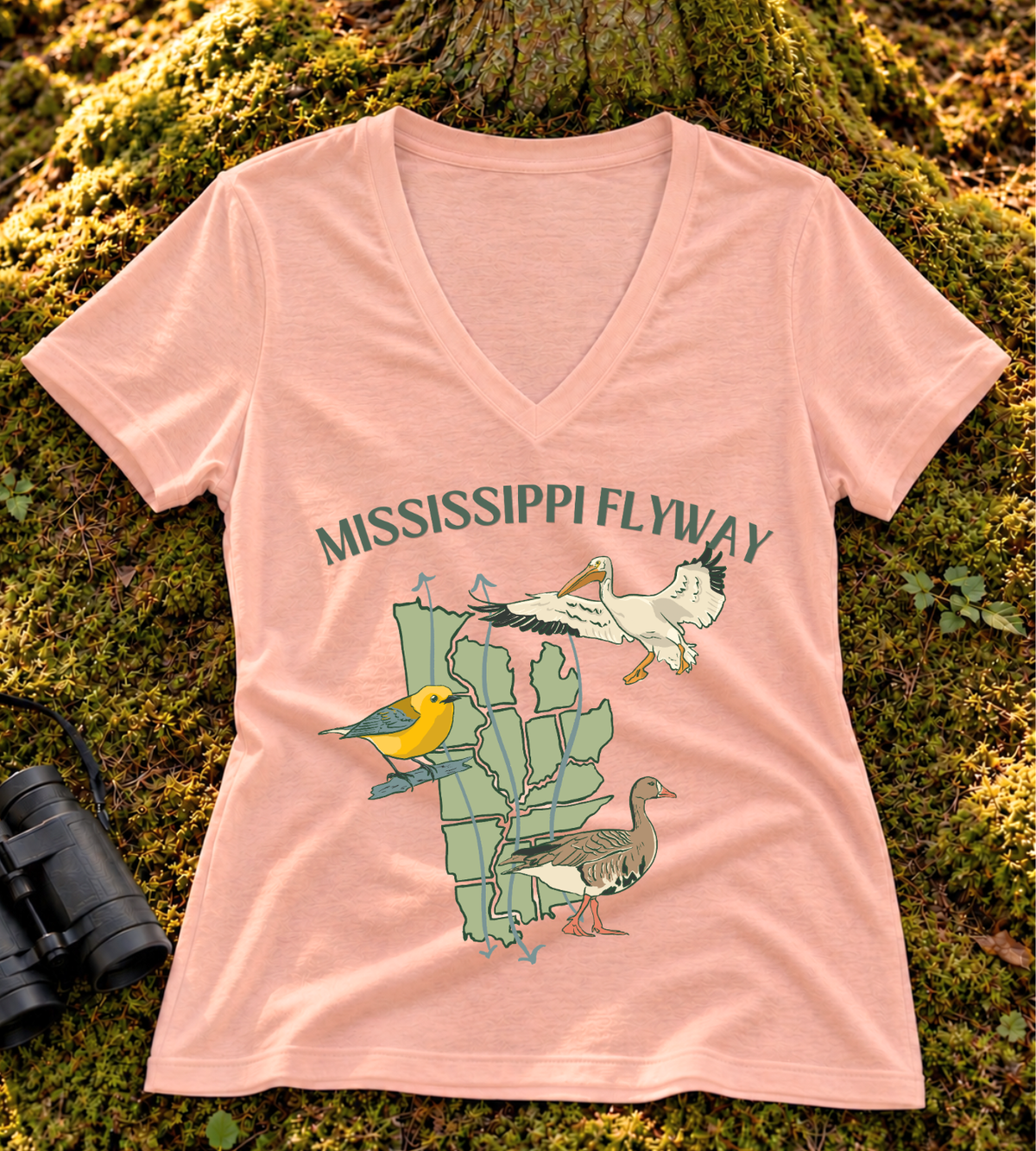 Mississippi Flyway Women’s V Neck
