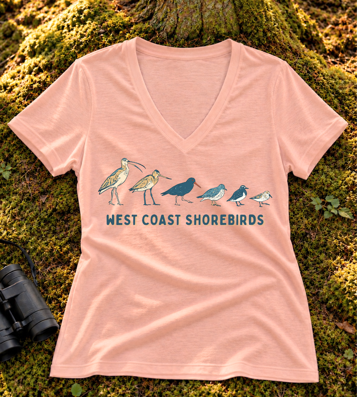 West Coast Shorebirds Women's V Neck