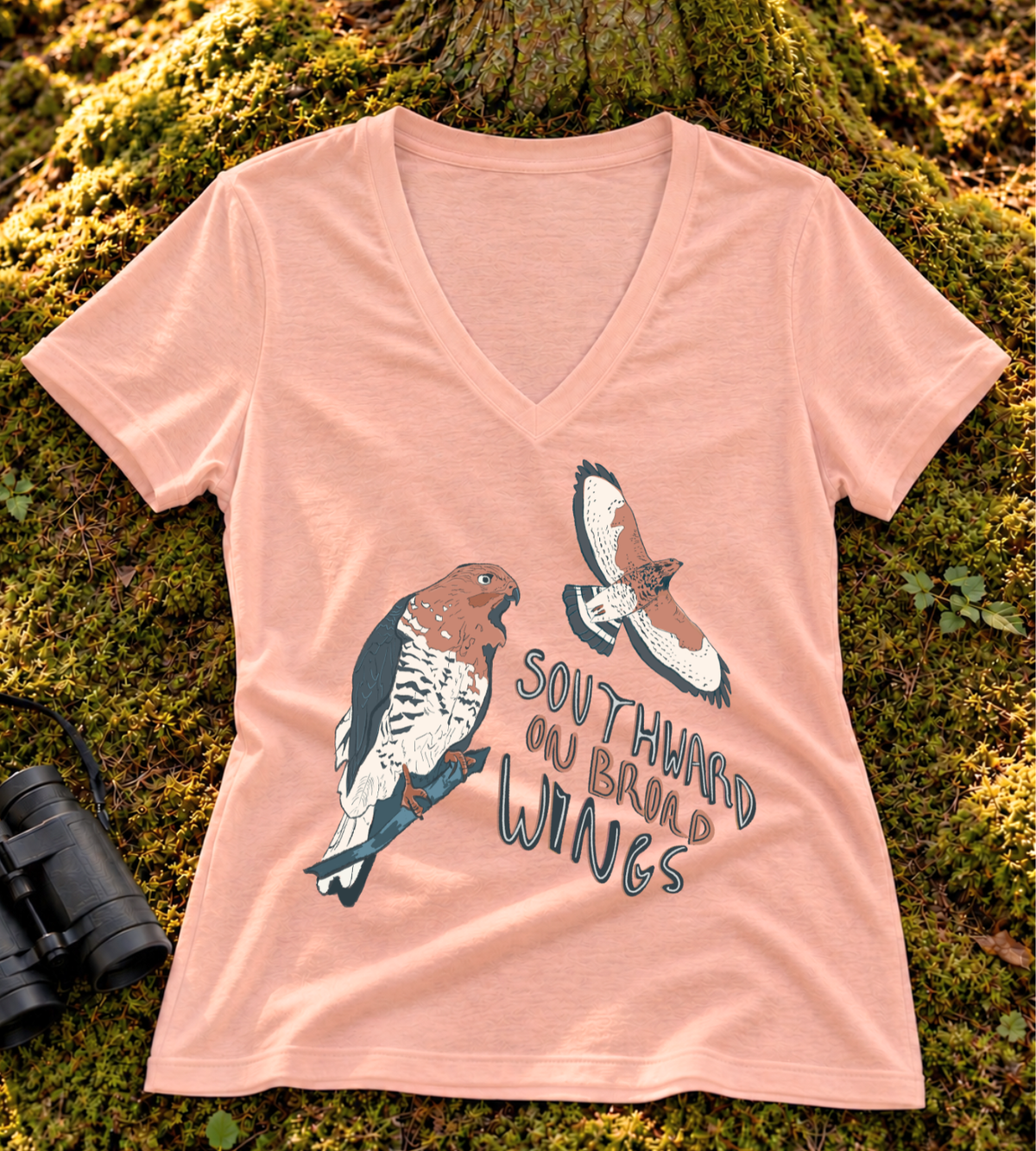 Broad-winged Hawk Women’s V Neck