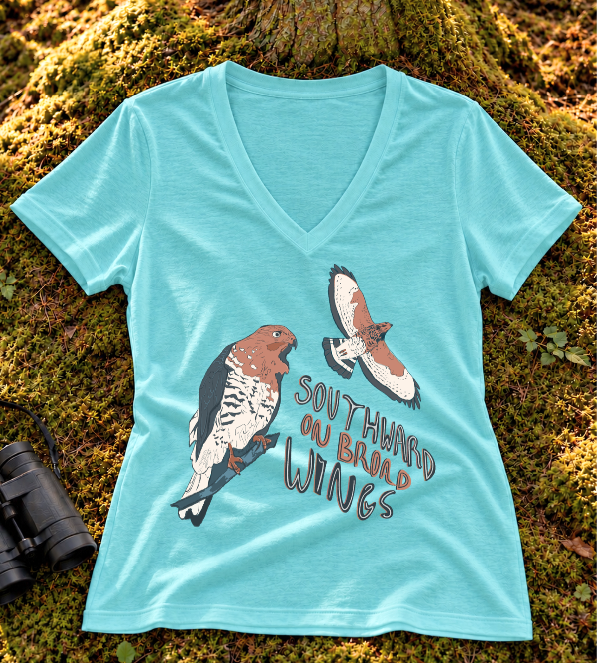 Broad-winged Hawk Women’s V Neck