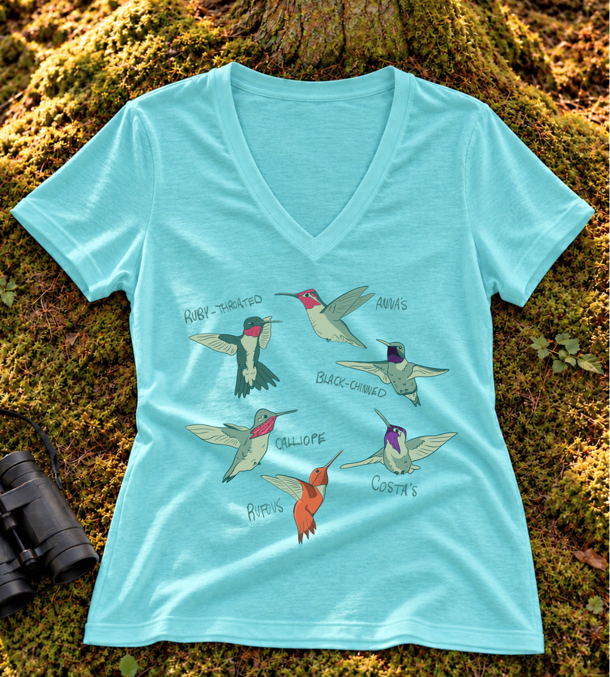 Hummingbird Women's V Neck