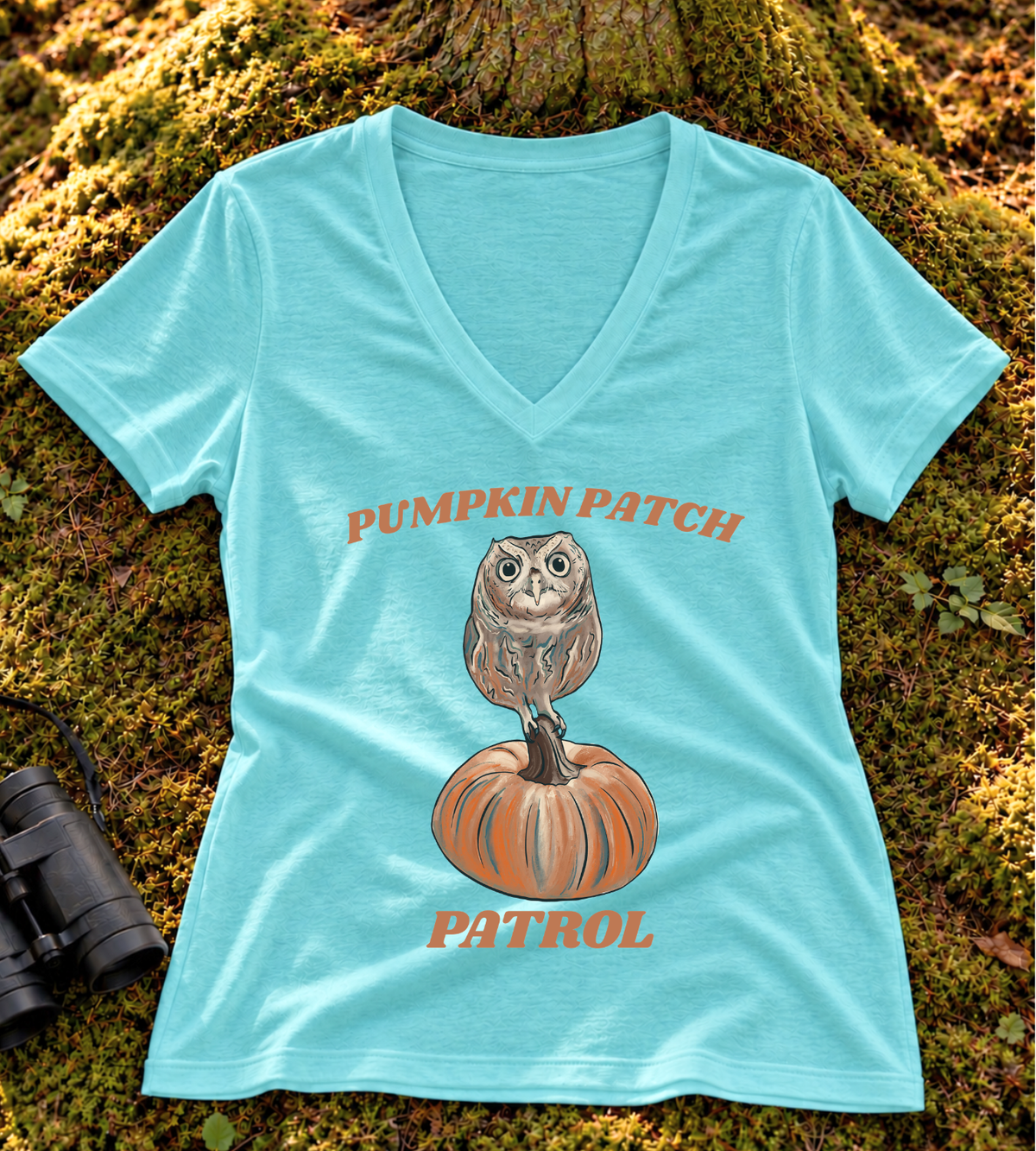 Pumpkin Patch Patrol Women’s V Neck