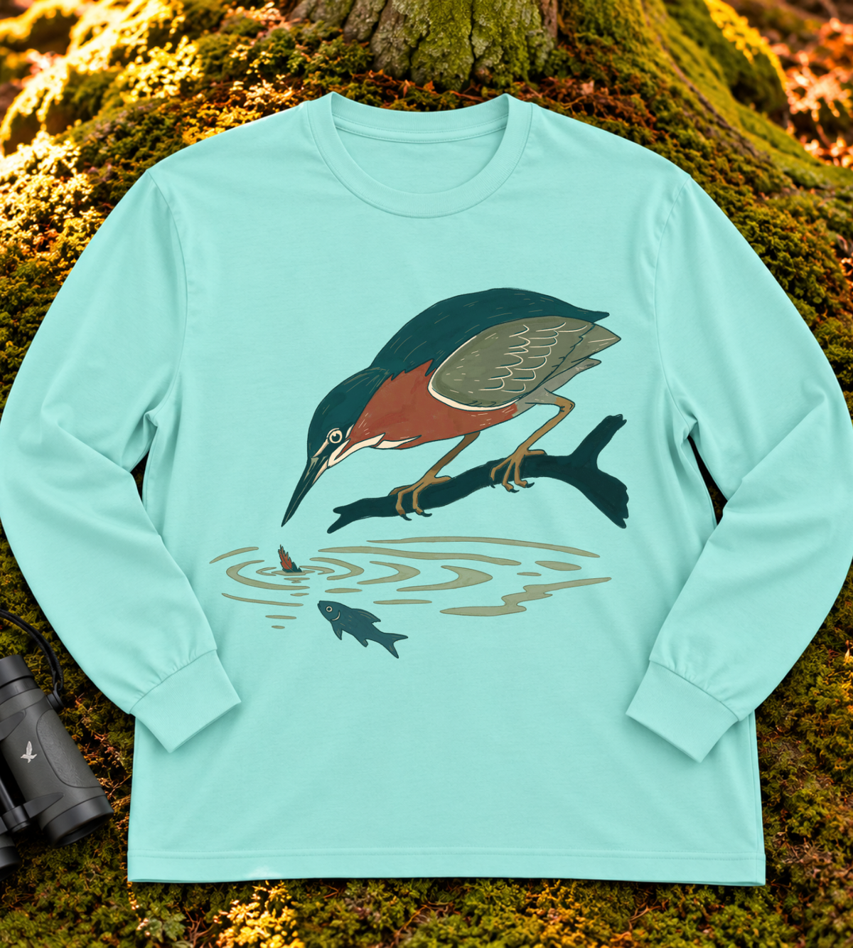 Green Heron Long Sleeve Tee