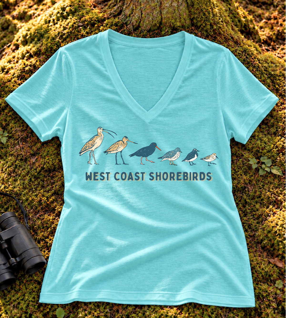 West Coast Shorebirds Women's V Neck