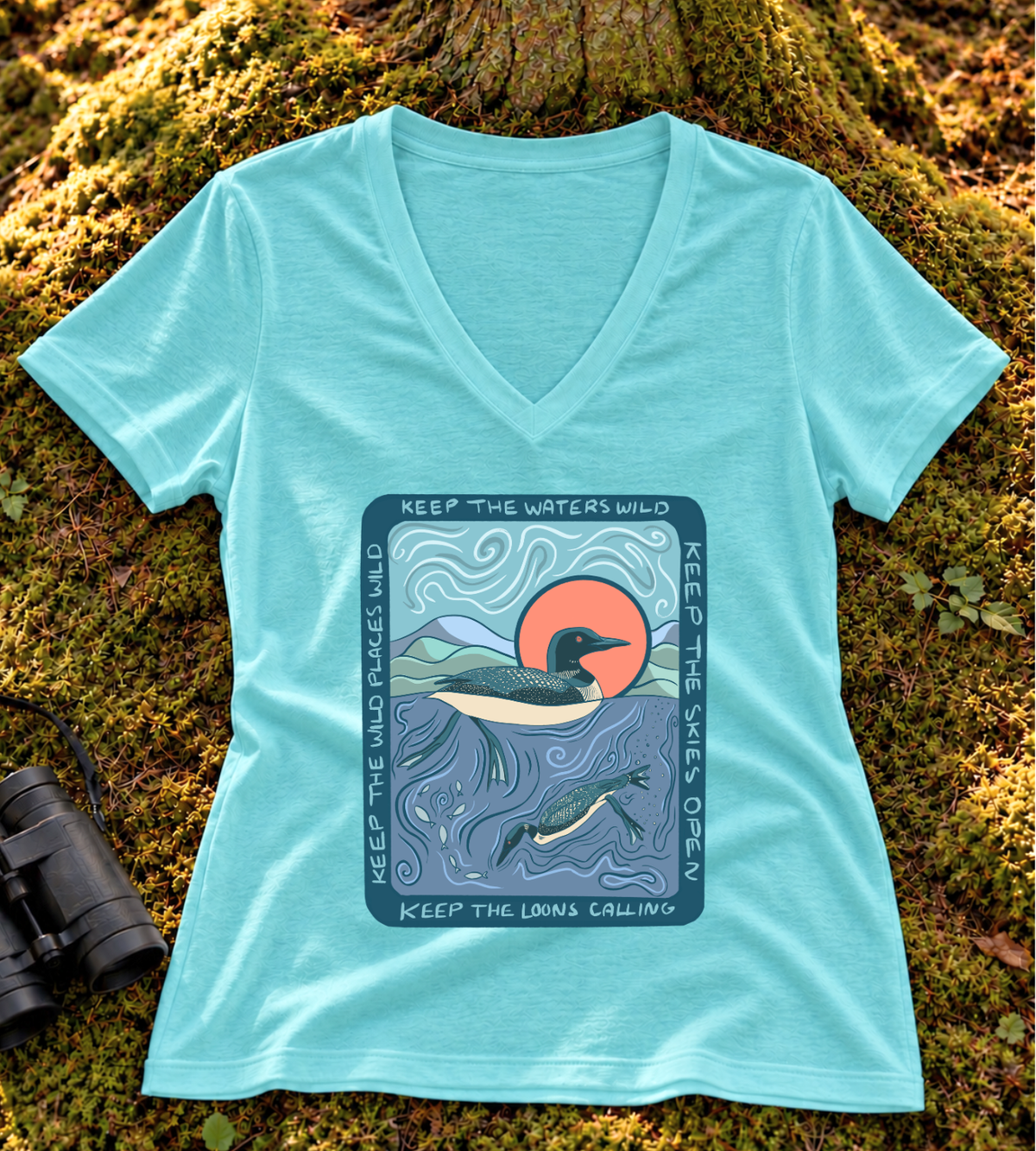 Keep the Loons Calling Women’s V Neck