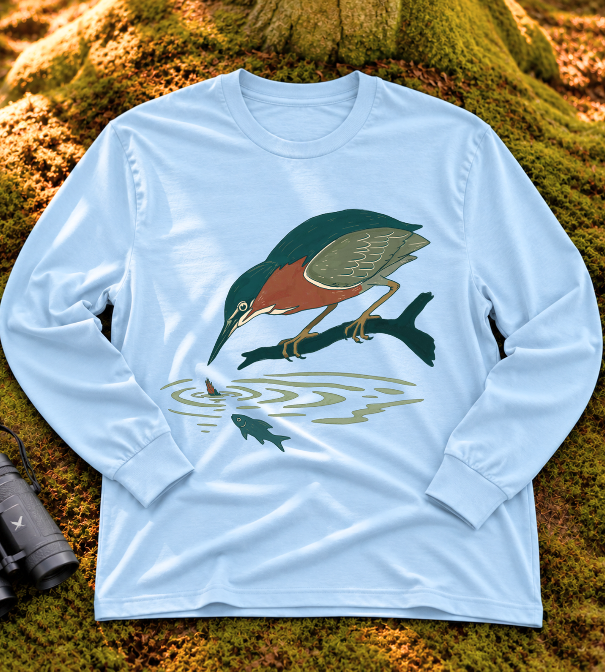 Green Heron Long Sleeve Tee