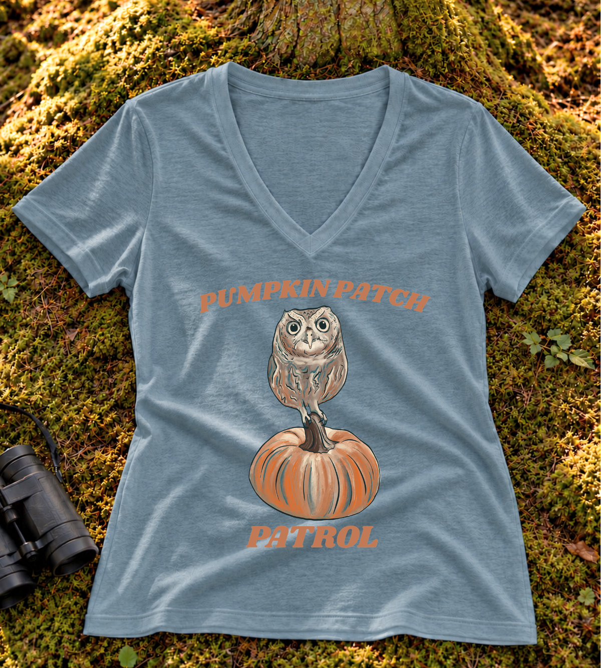 Pumpkin Patch Patrol Women’s V Neck