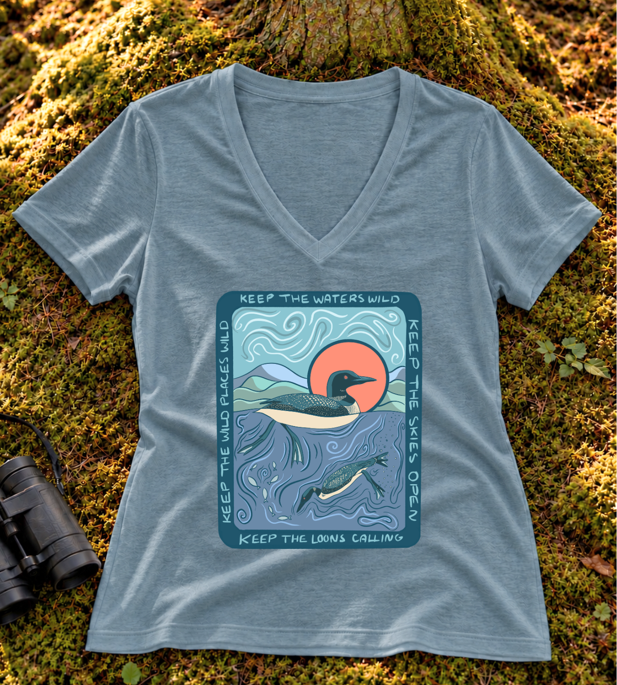 Keep the Loons Calling Women’s V Neck