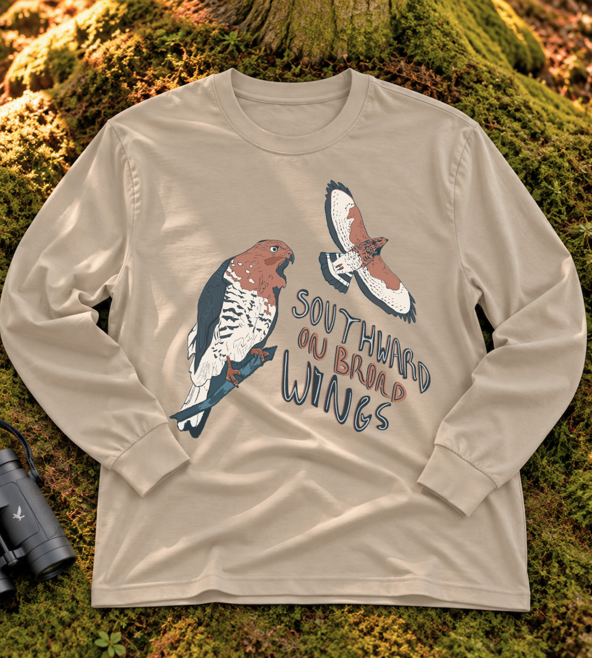 Broad-Winged Hawk Long Sleeve Tee
